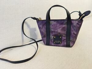 Henri Bendel Mini Jetsetter Purple & Black Crossbody Tote, NWOT